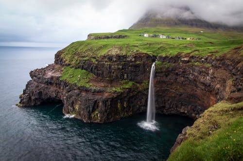 bezplatná Základová fotografie zdarma na téma faerské ostrovy, hora, krajina Základová fotografie