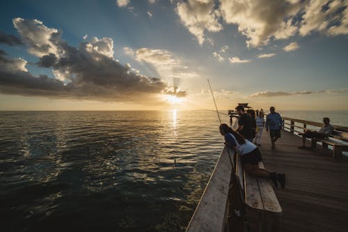 Kostnadsfri bild av brygga, fiske, fiskespö