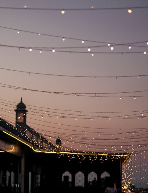 Free stock photo of birthday decorations, bright lights, christmas lights