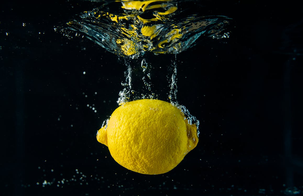 Free Lemon In Body Of Water Stock Photo