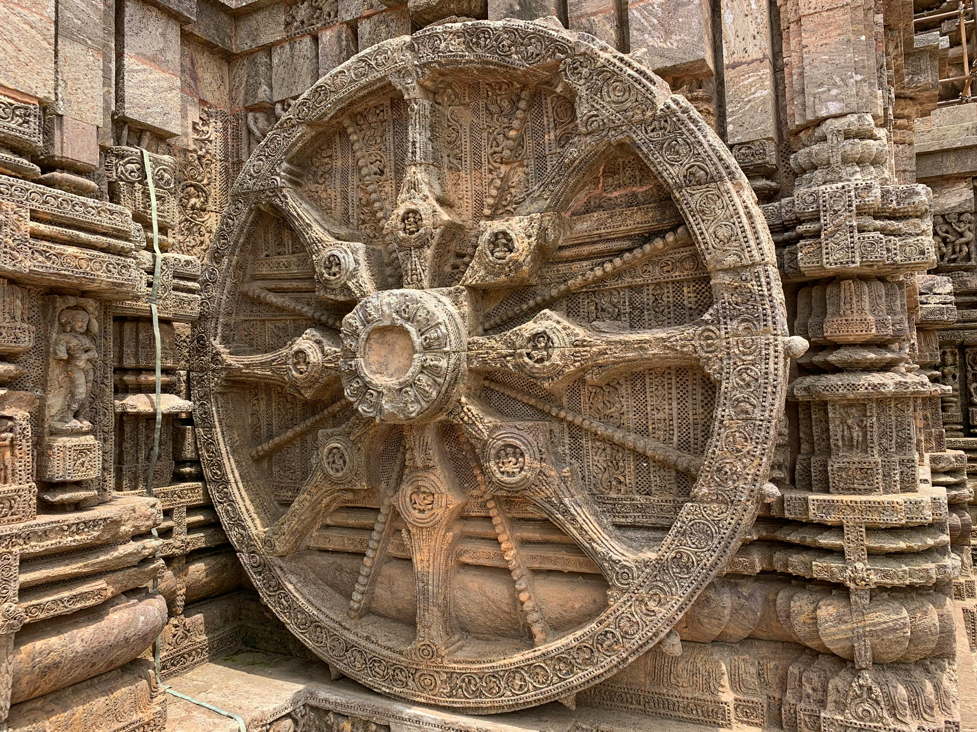 Free Stock Photo Of Konark Sun Temple, Konark Wheel