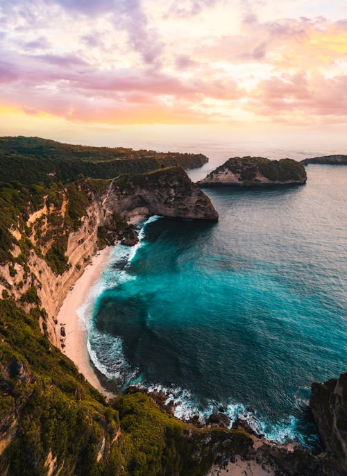 Bird's Eye View Of Ocean During Dawn