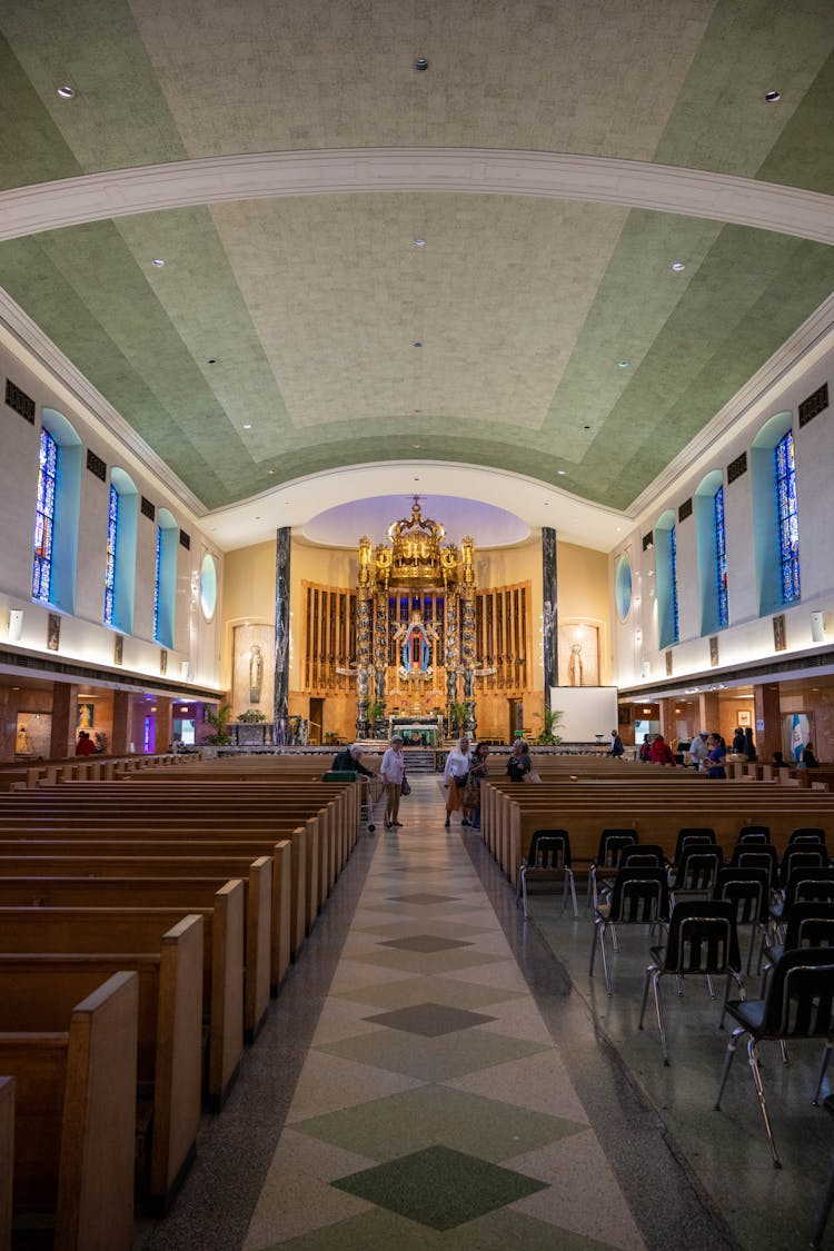 Aisle In A Church 