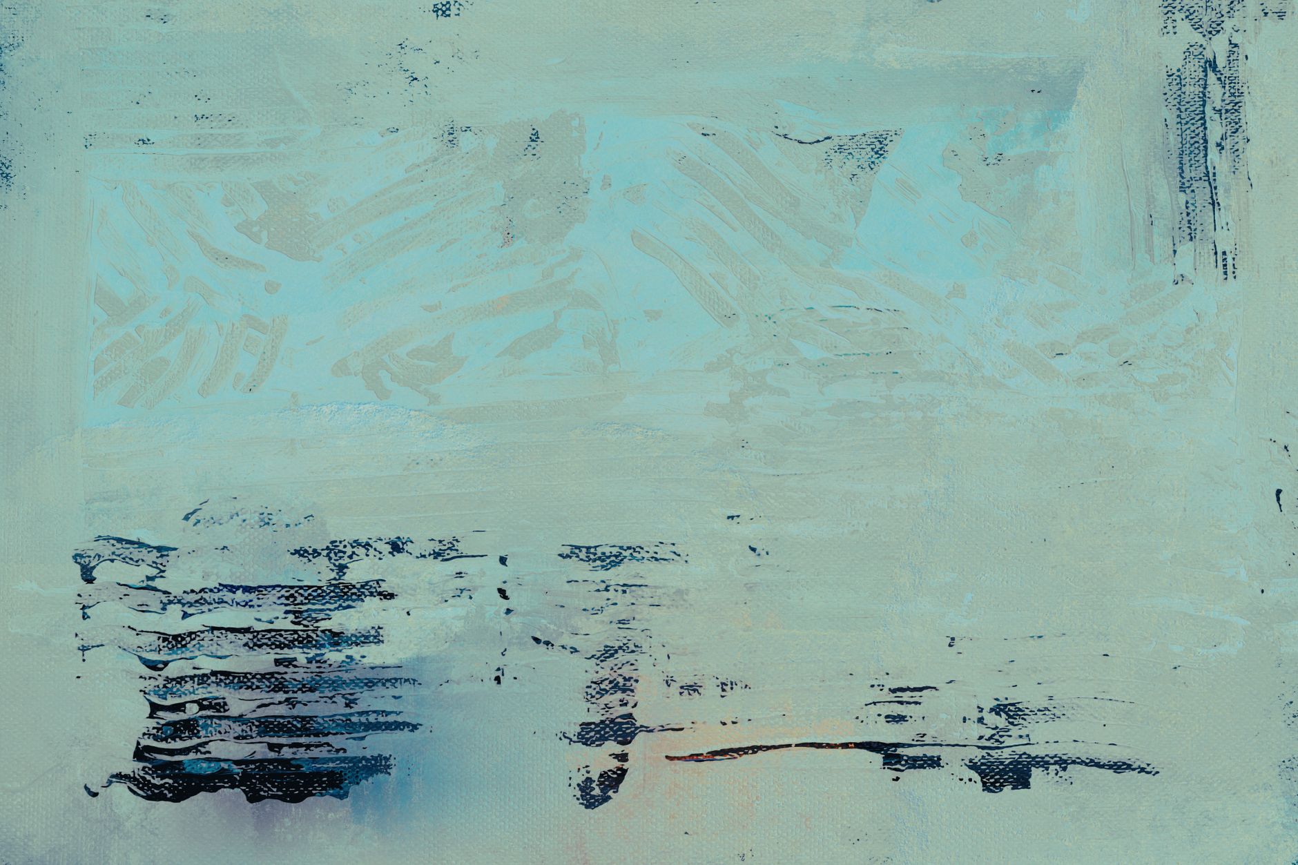 Friedliches Abstrakt & Blau – Minimalistisches Wallpaper