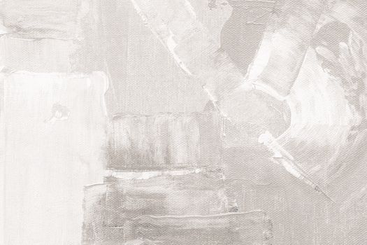 Abstract white textured painting with brush strokes on a canvas creating a modern artistic feel.