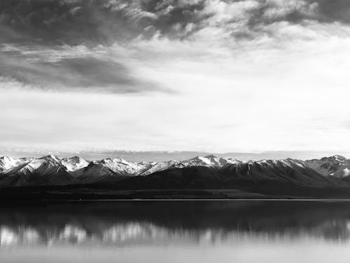 Monochrome Photography of Mountains