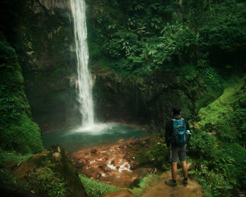 Free stock photo of adventure, backpack, falls Stock Photo