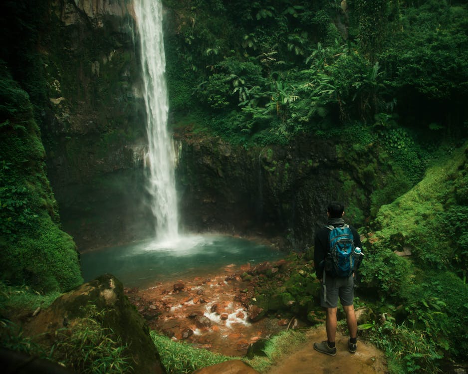 Free stock photo of adventure, backpack, falls