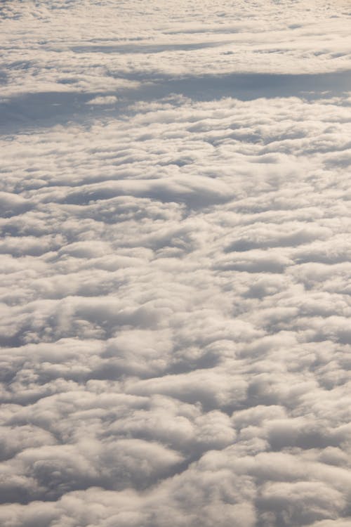 Foto d'estoc gratuïta de avió, núvols, núvols d'avió