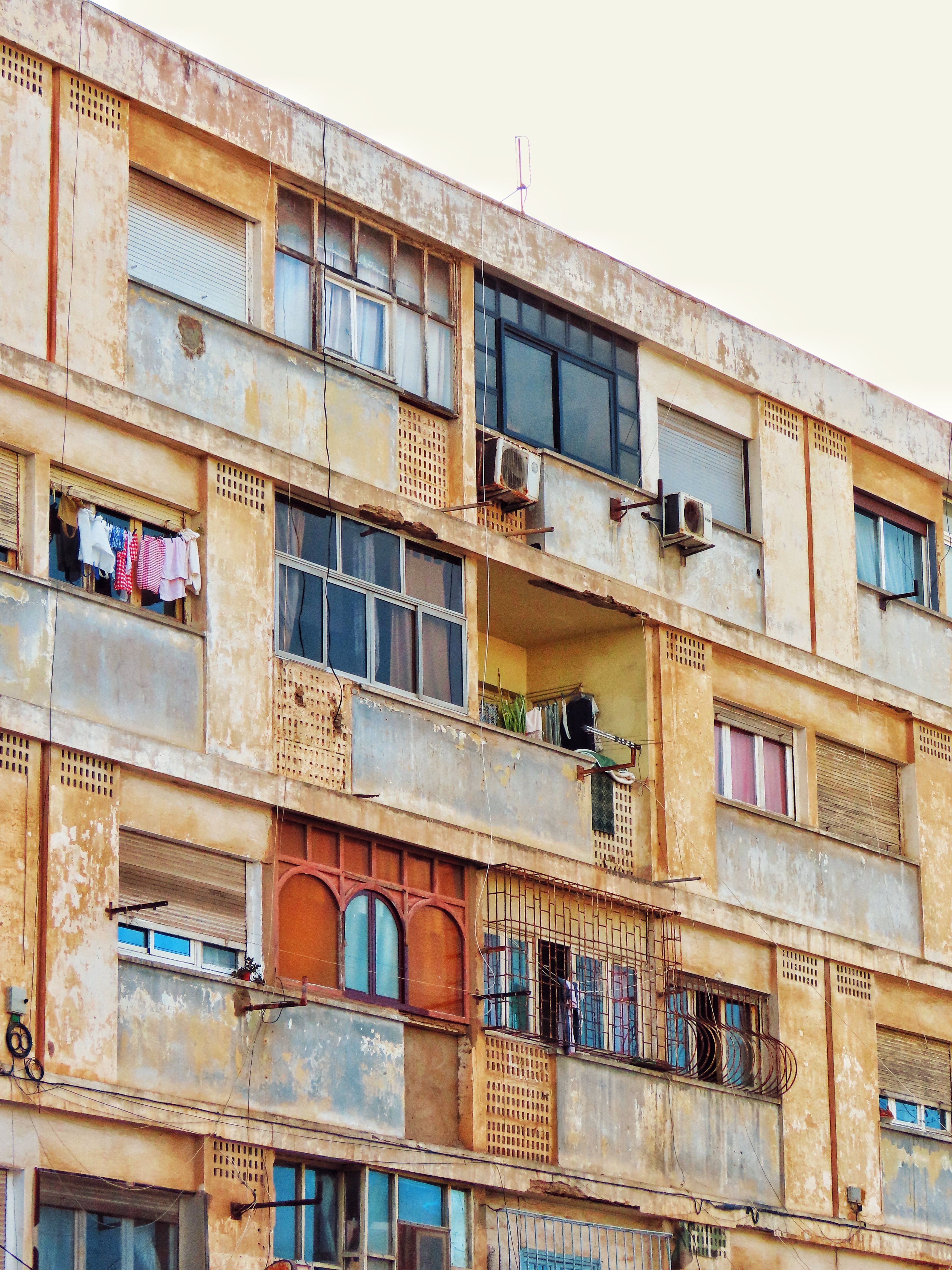 Dirty Facade of Apartment Building · Free Stock Photo