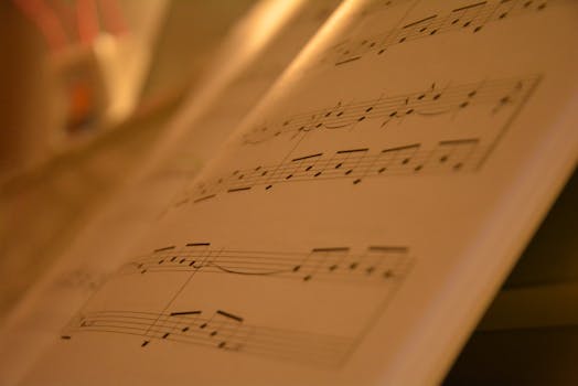 Free stock photo of music, book, paper, close-up