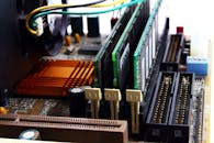 Black and Gray Computer Motherboard