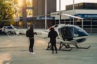 Woman and Man Beside Airplane