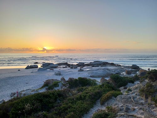 Fotos de stock gratuitas de arena blanca, cielo del atardecer, Ciudad del Cabo
