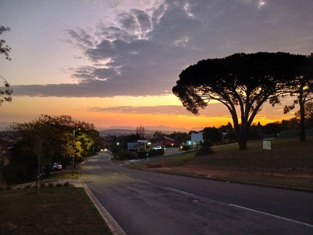 African Sunset Over The Bay