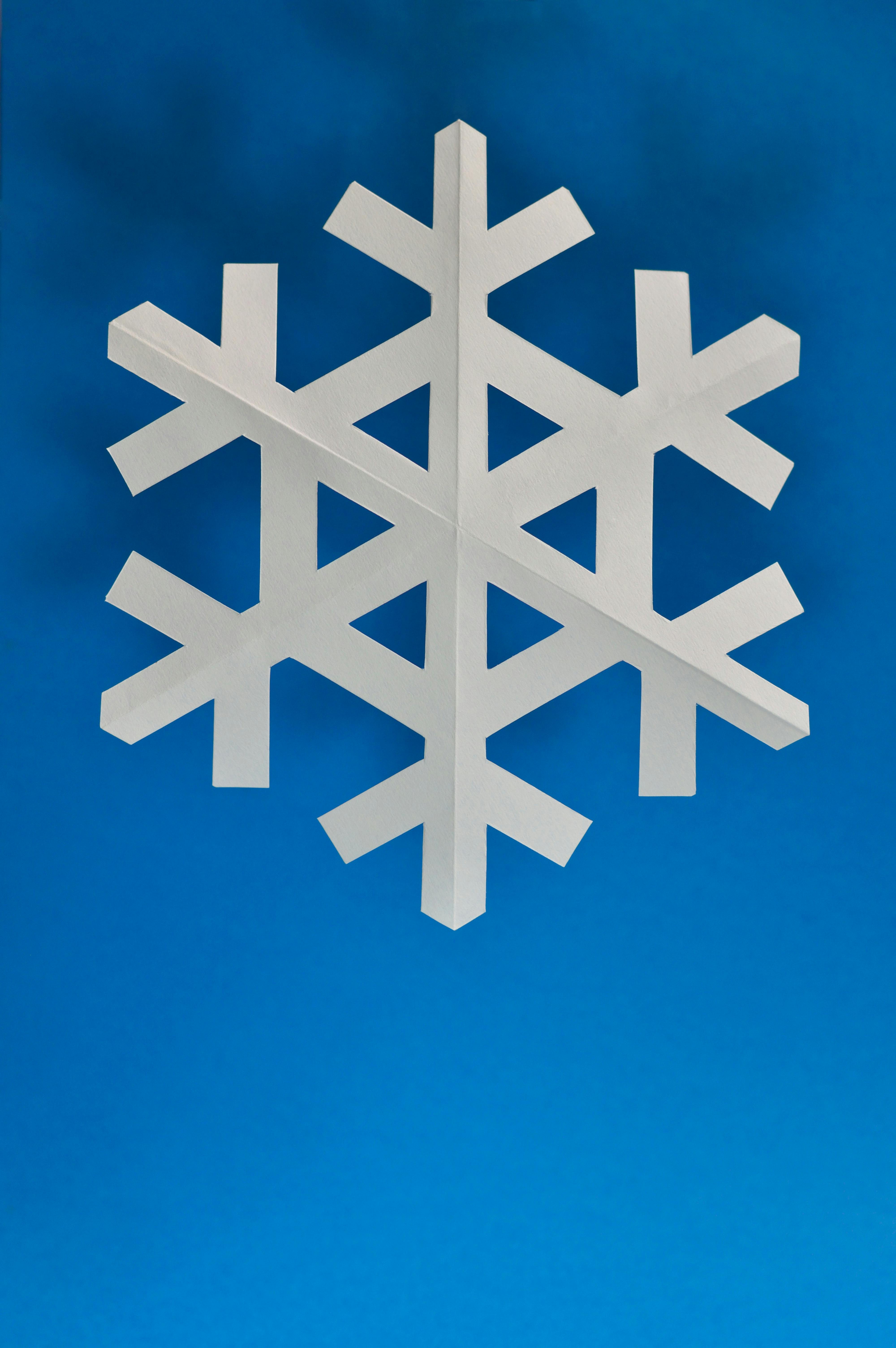 HD wallpaper Snowflake blue winter white cold 3d and abstract   Wallpaper Flare