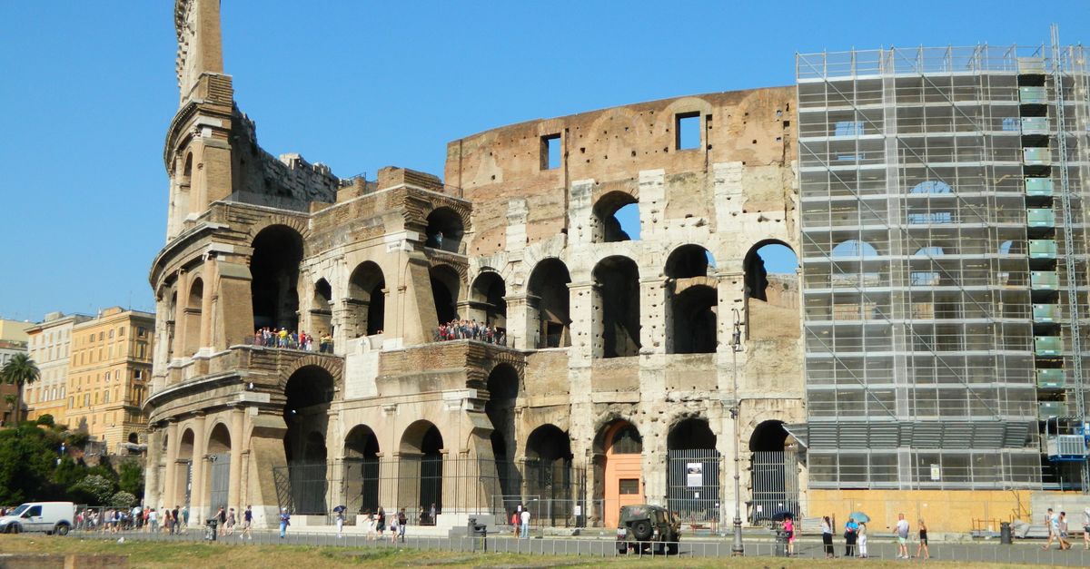 Colosseum in Renovation · Free Stock Photo