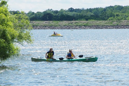 On the water at Lake Gretna.