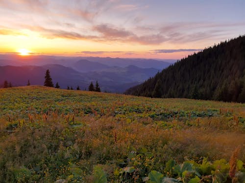 Free stock photo of sunset in romania