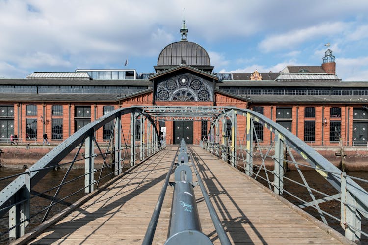 Fish Auction Hall In Hamburg