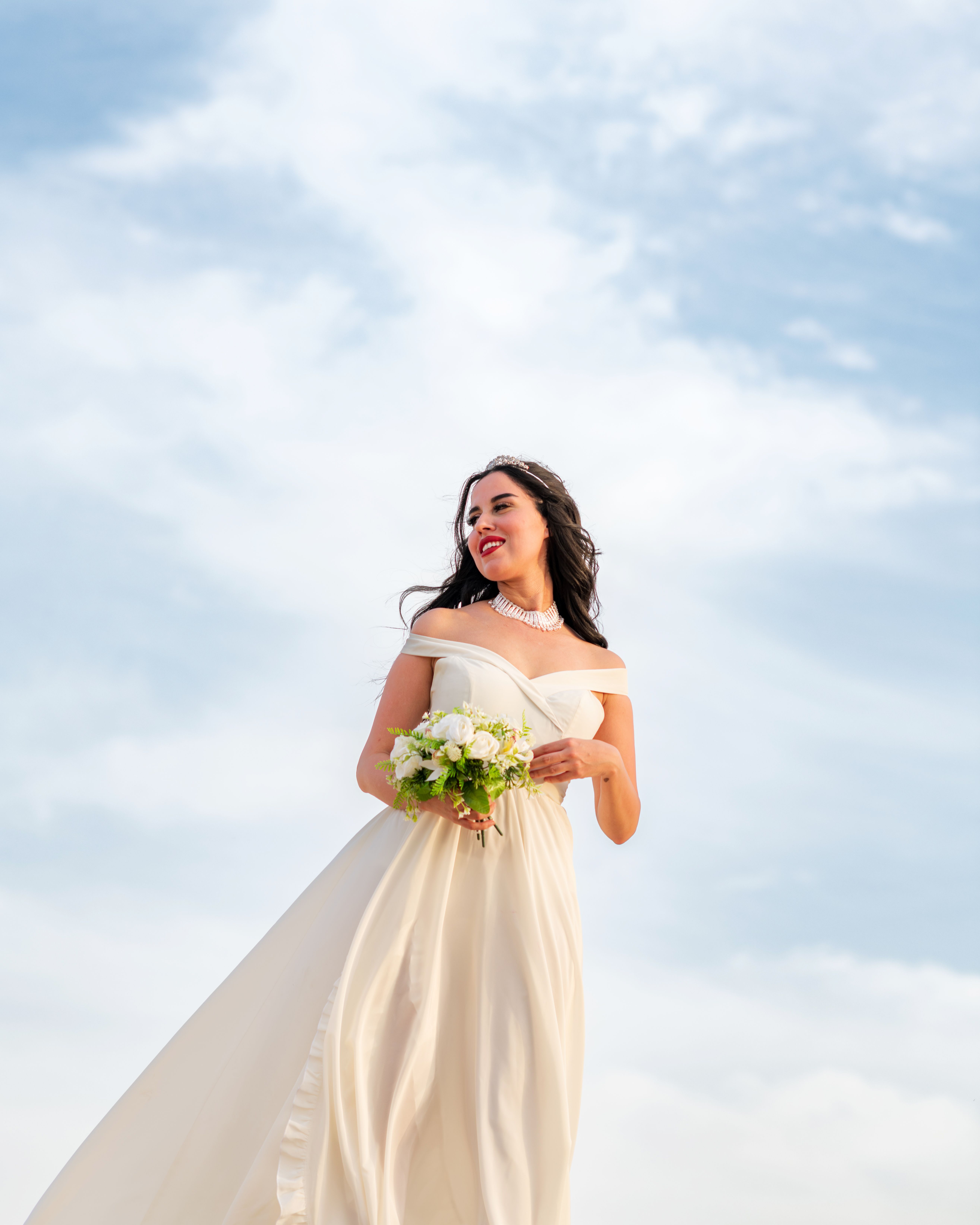 Smiling Bride in Wedding Dress · Free Stock Photo