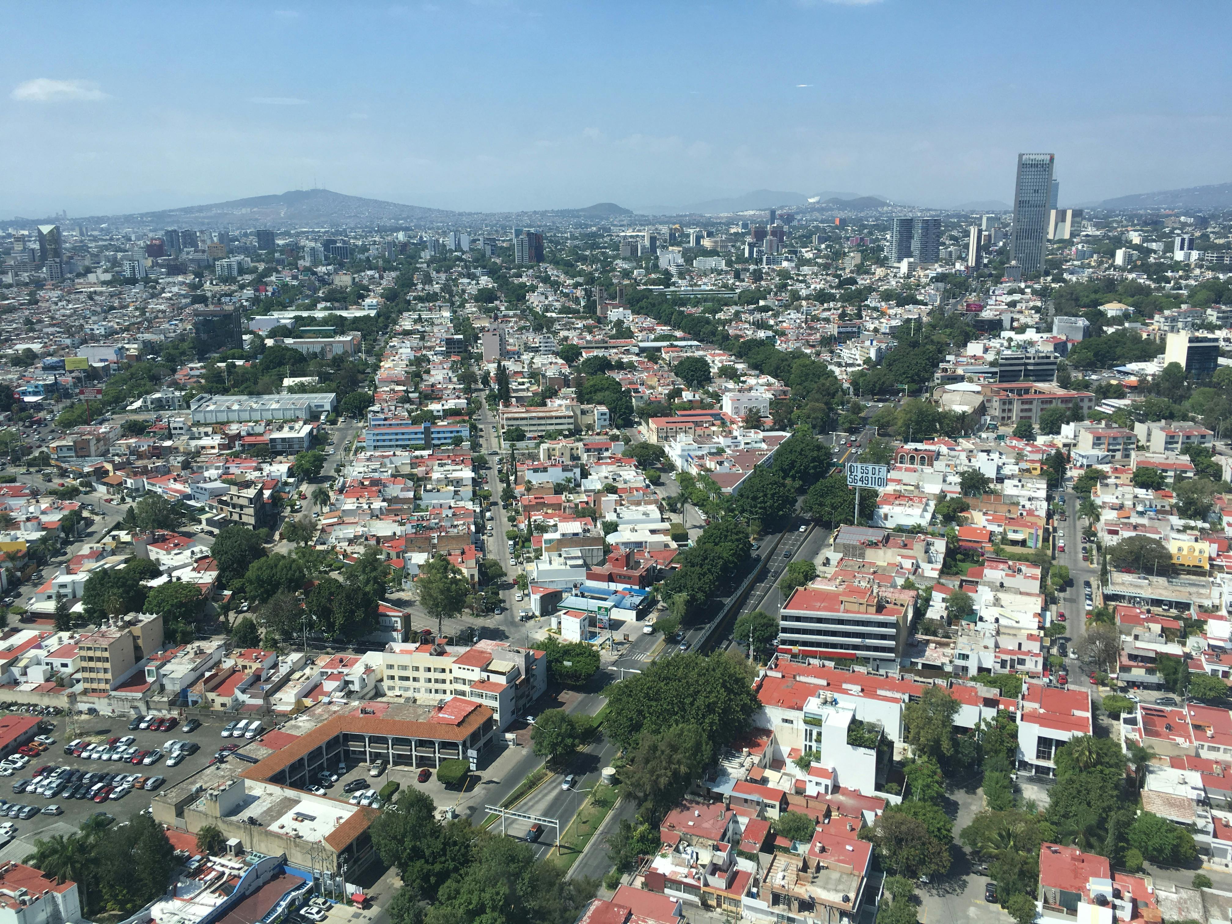 Foto gratuita di guadalajara aerial view