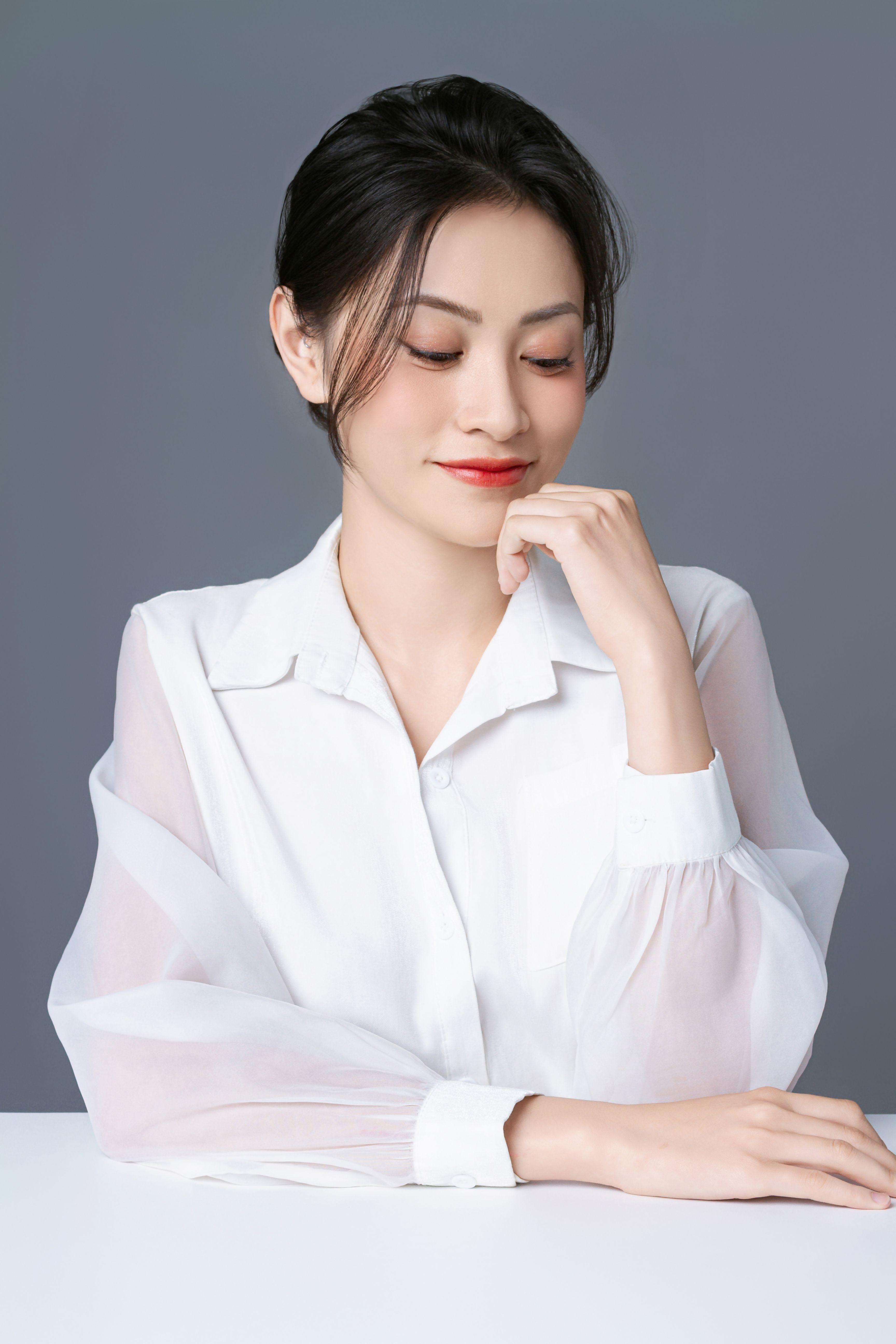 White Button-Up Blouse