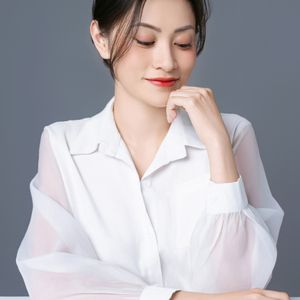 White Button-Up Blouse