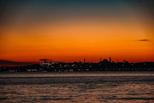 이스탄불, 이스탄불 튀르 키예, 일몰의 무료 스톡 사진