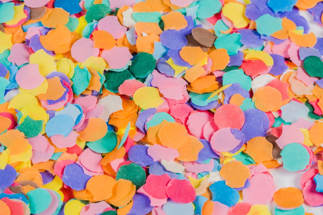 Confecty Colorful Paper Confetti · Free Stock Photo