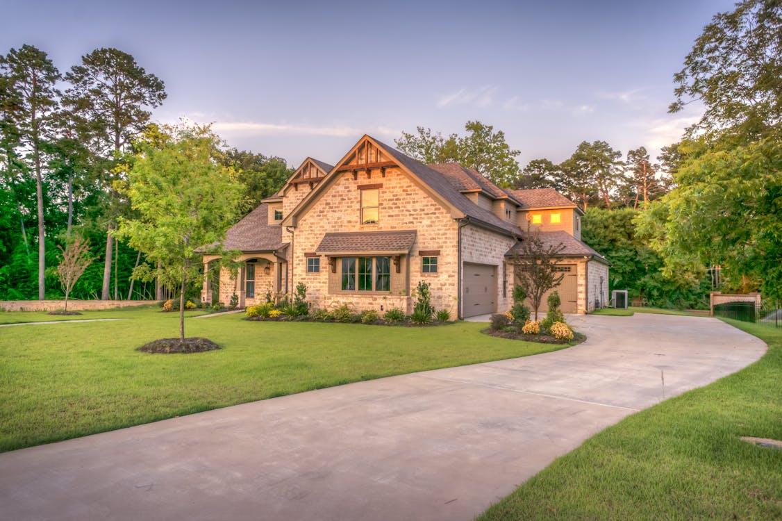 Beige Bungalow mother House