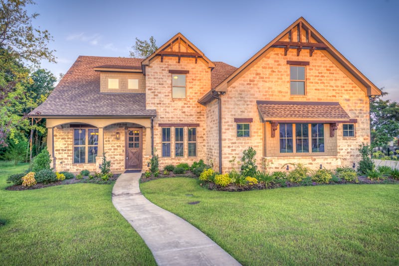Brick single-family home
