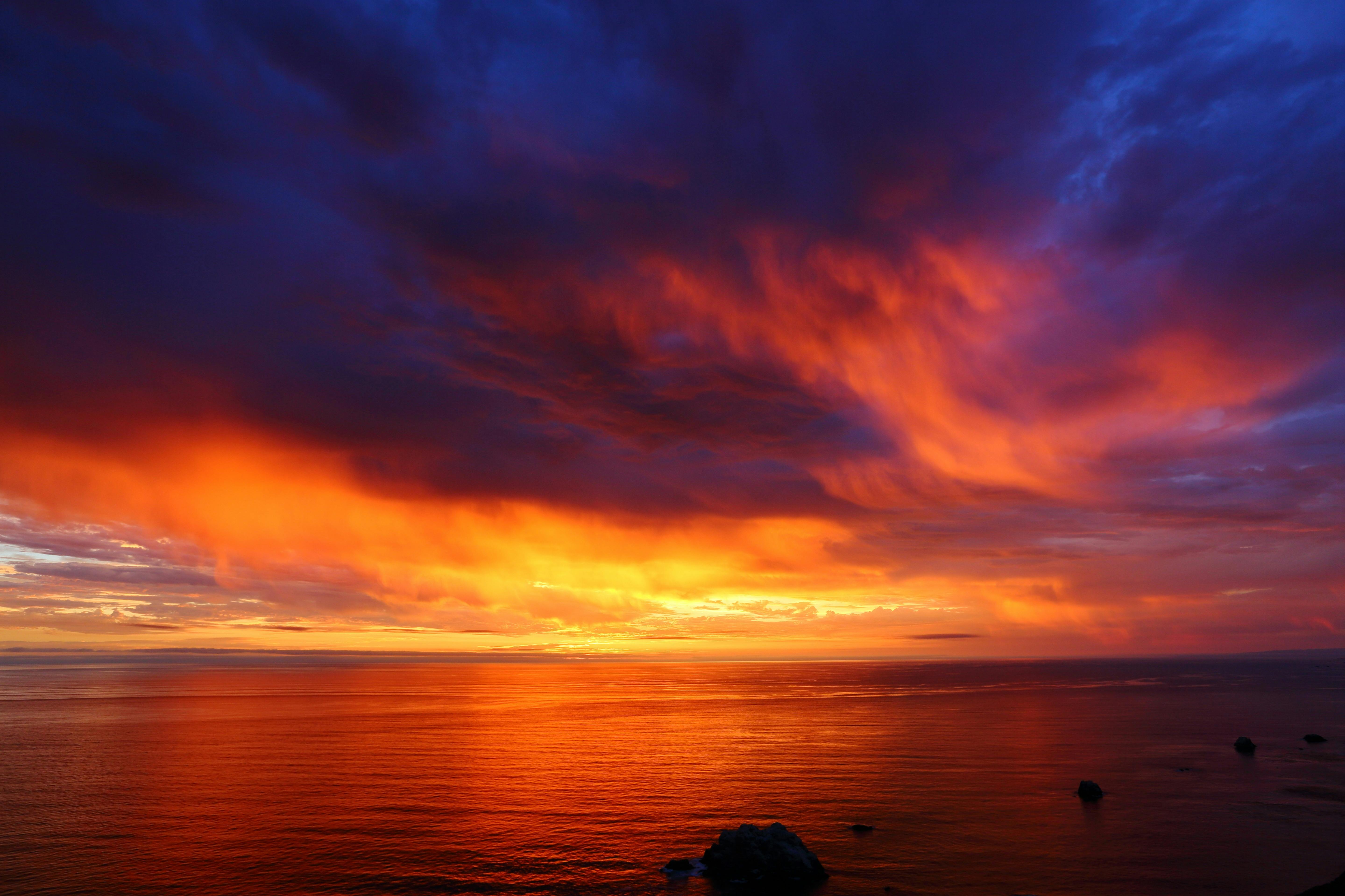 Free stock photo of astonishing Beautiful sunset  cloud 