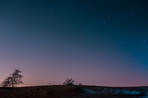 Starry Night Sky over the Desert · Free Stock Photo