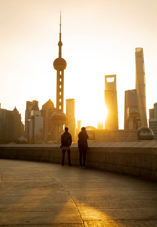 Free Silhouette Of Buildings Stock Photo