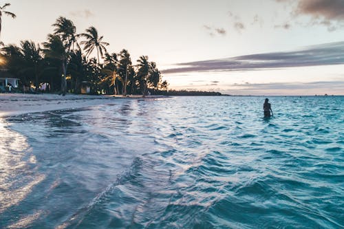 Photo of Person Standing on Beach