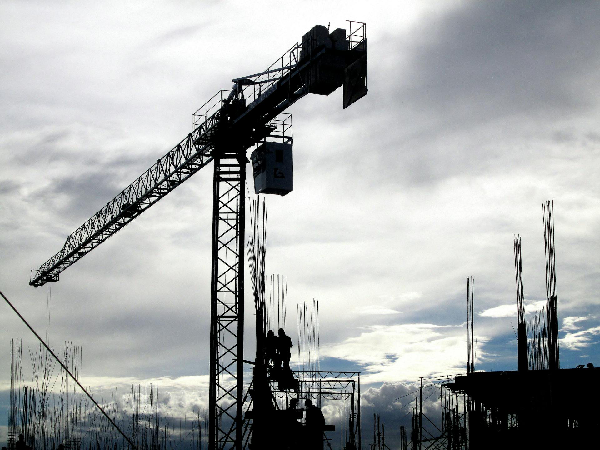 Low Angle Photography of Tower Crane