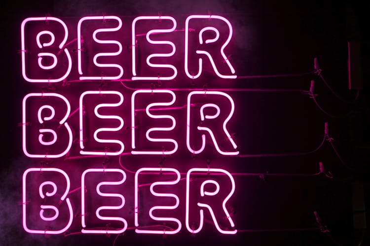 Photo Of Beer Neon Signage