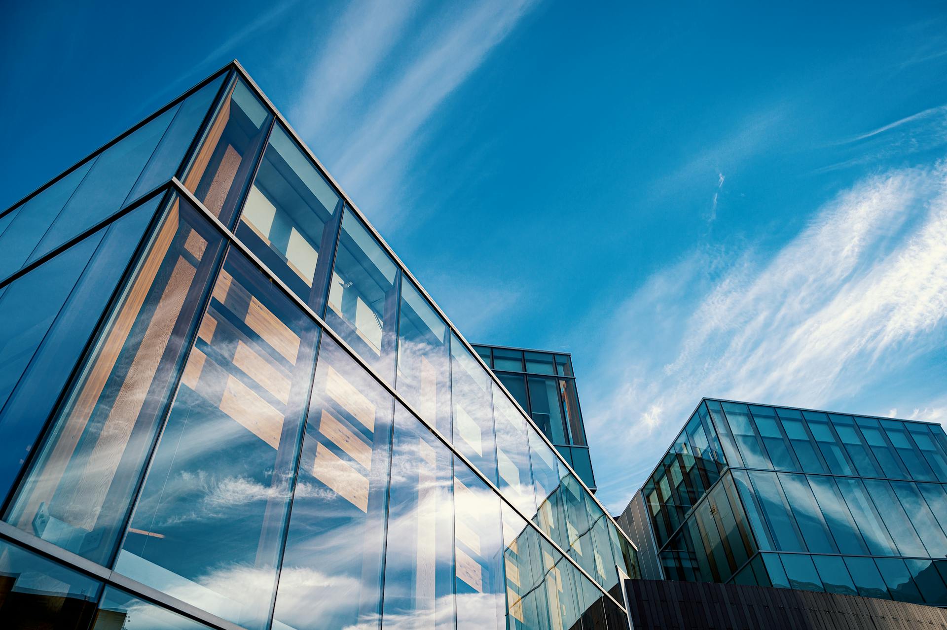 Low-Angle Photo of Glass Buildings