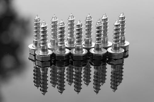 Free Selective Focus Photography of Silver Screws Stock Photo