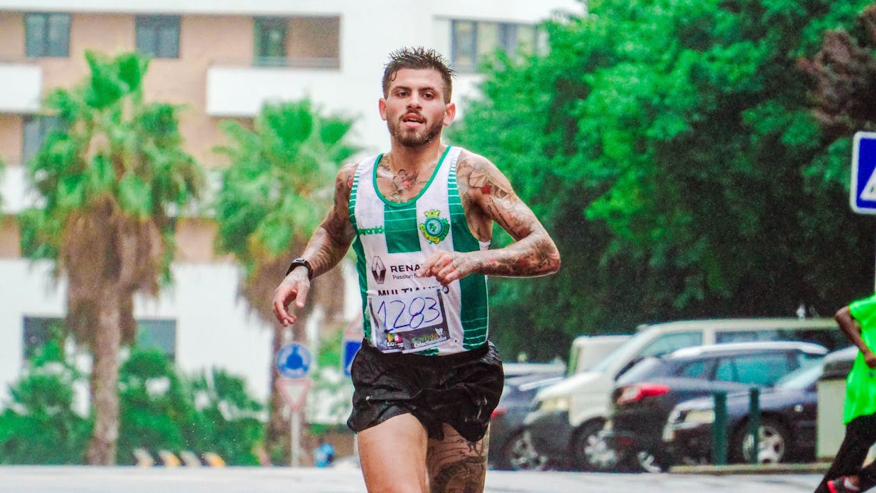 무료 남자 달리기 사진 스톡 사진