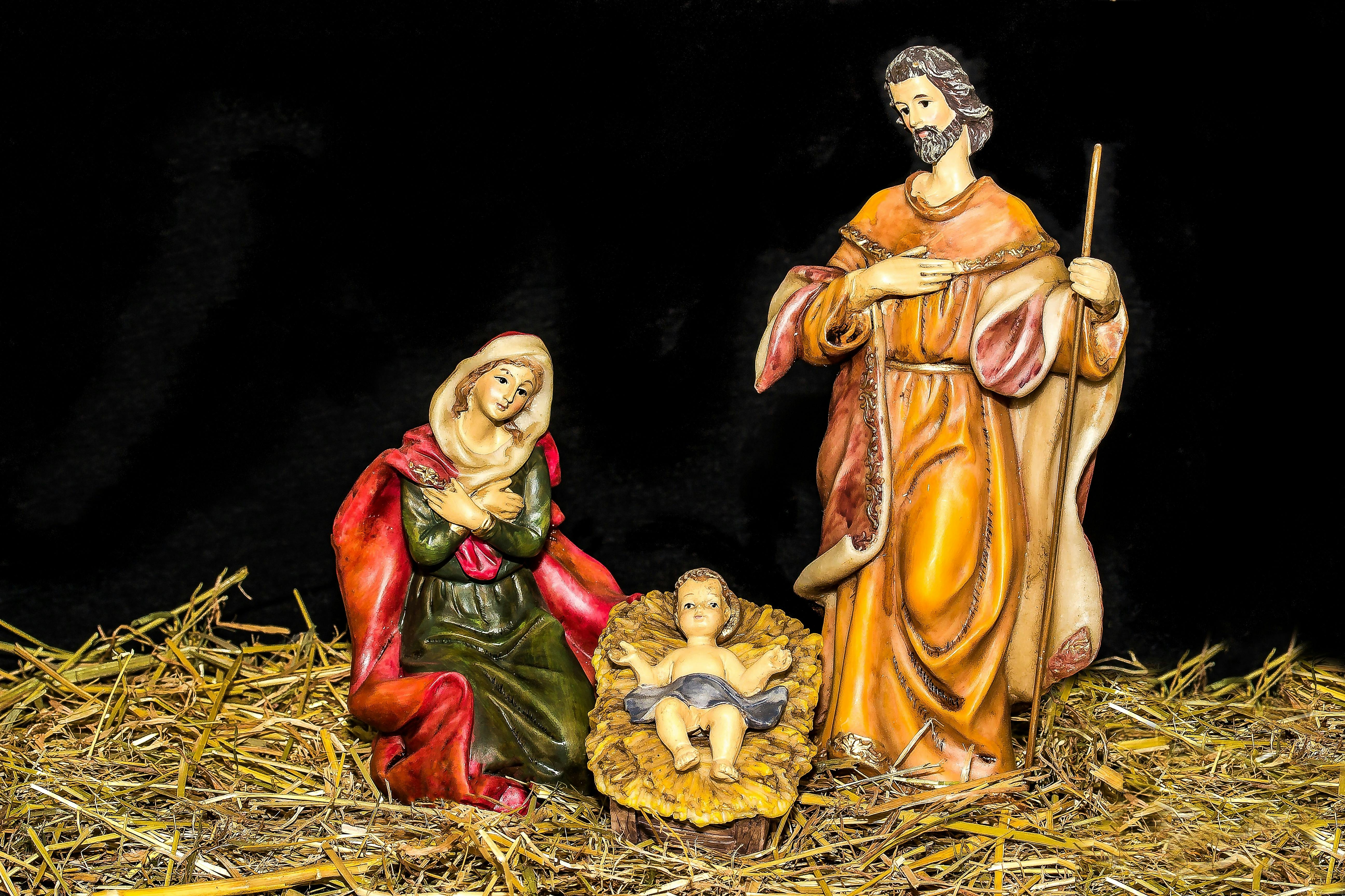 Photo Gratuite De Avent Chiffres De Crèche De Noël Crèche