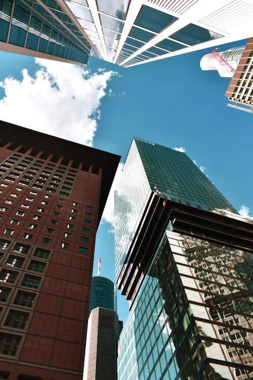 Free Low-Angle Photo of Buildings Stock Photo