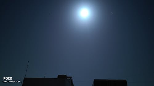 Gratis lagerfoto af fuldmåne, mobilfotografering, nat