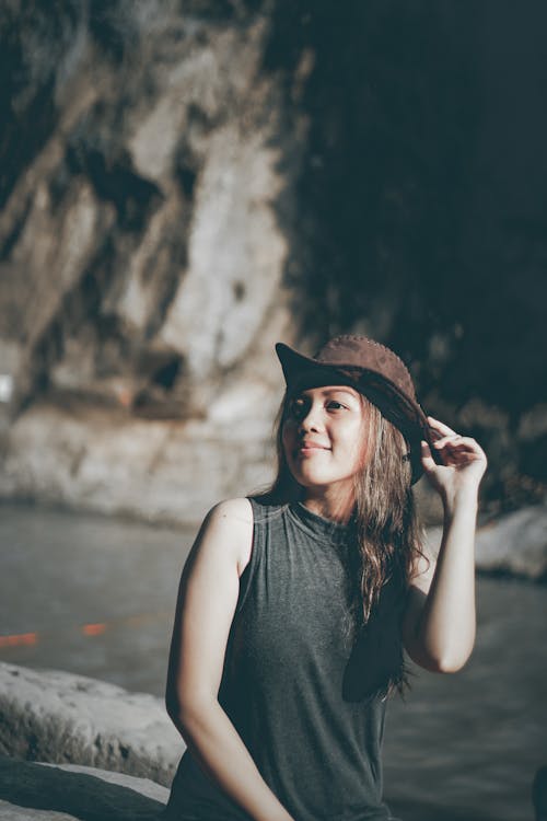Free Woman Wearing Brown Hat Stock Photo