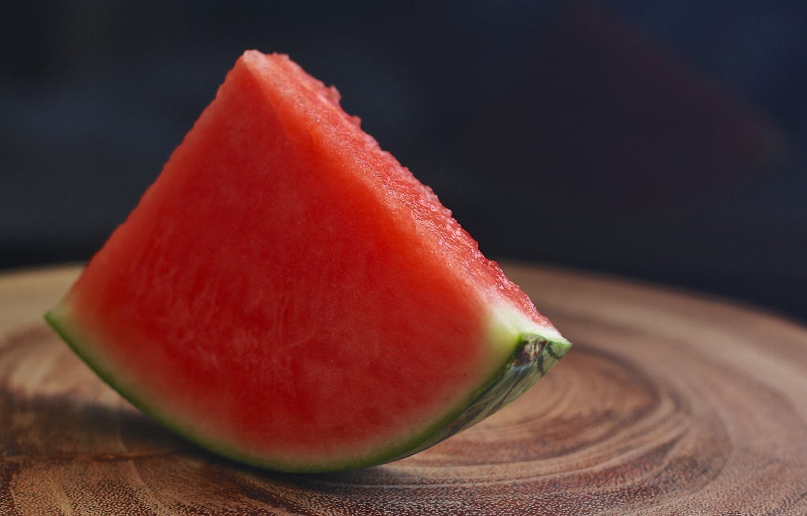 Shallow Focus of Sliced Watermelon