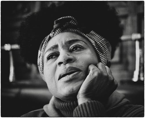 Foto profissional grátis de fotografia de retrato, mulher africana, P&B