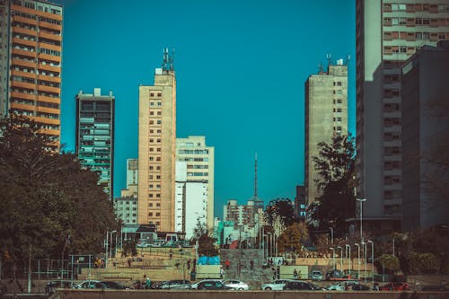 Photo of High-rise Buildings in a City