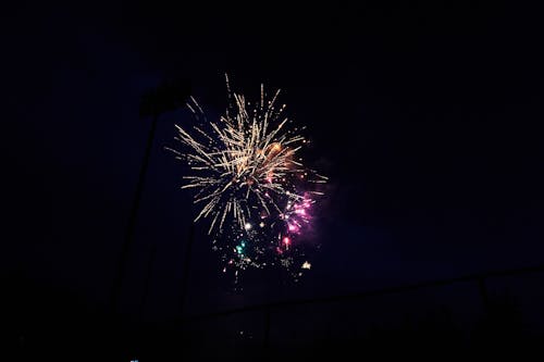 Low-Angle Photo of Fireworks Display