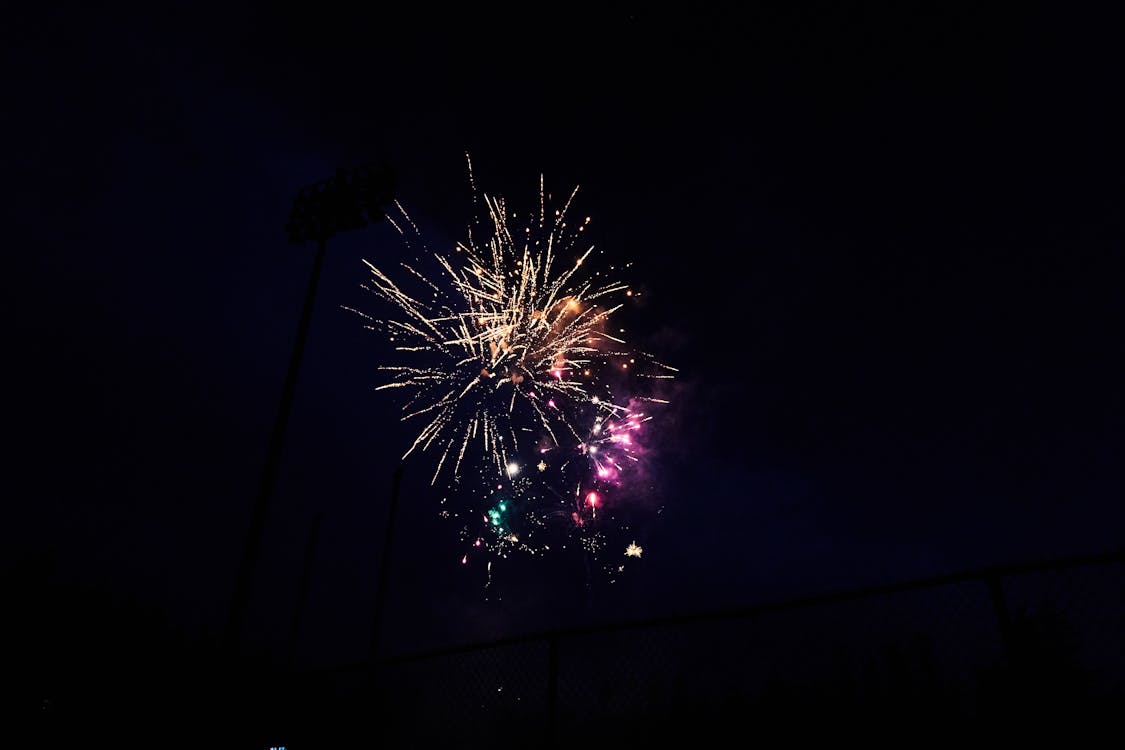 Low-Angle Photo of Fireworks Display